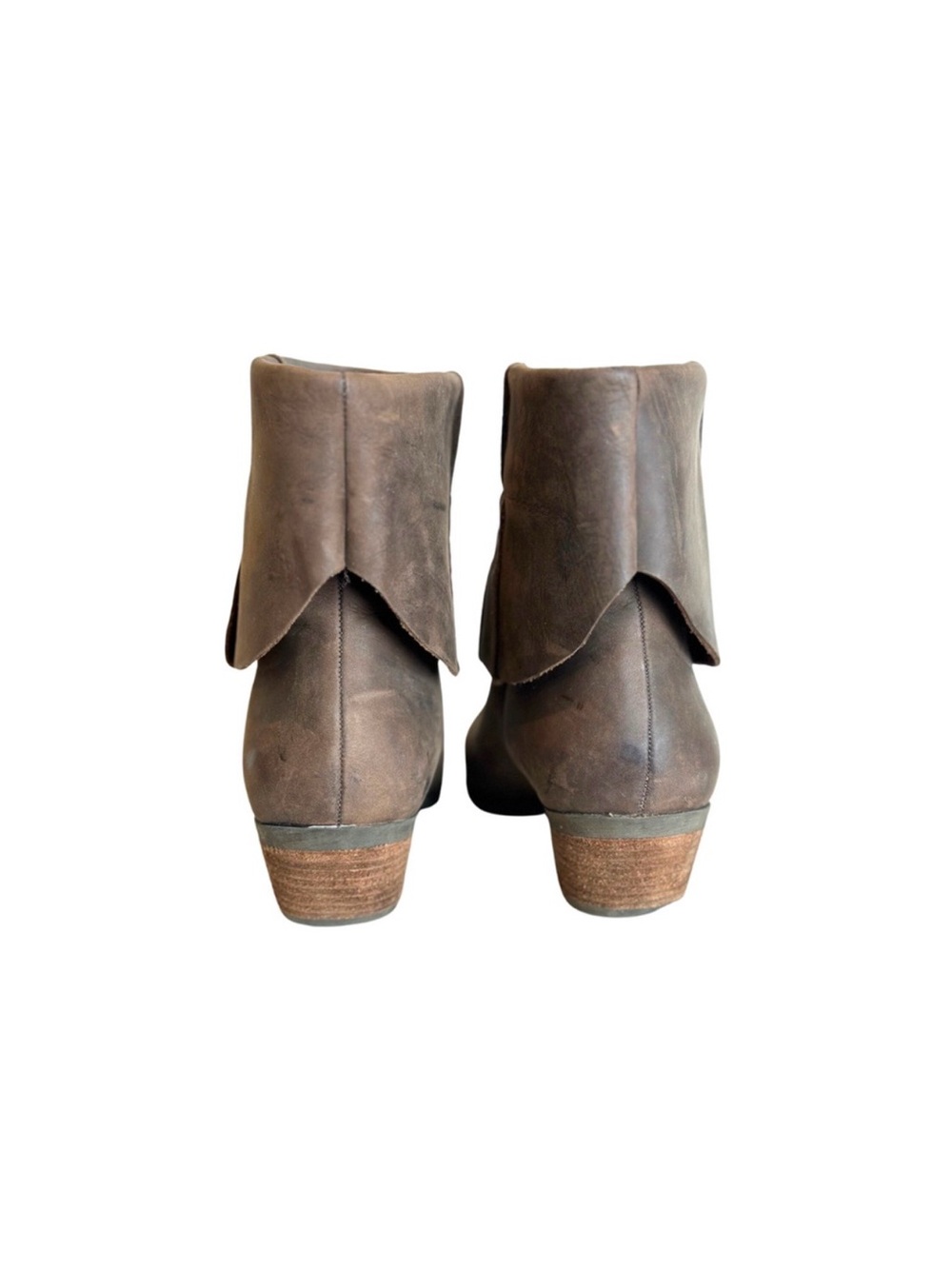 Rare Ralph Lauren Brown Leather Ankle Boots - Picture 7 of 10